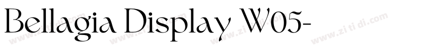 Bellagia Display W05字体转换 Bellagia Display W05字体转换